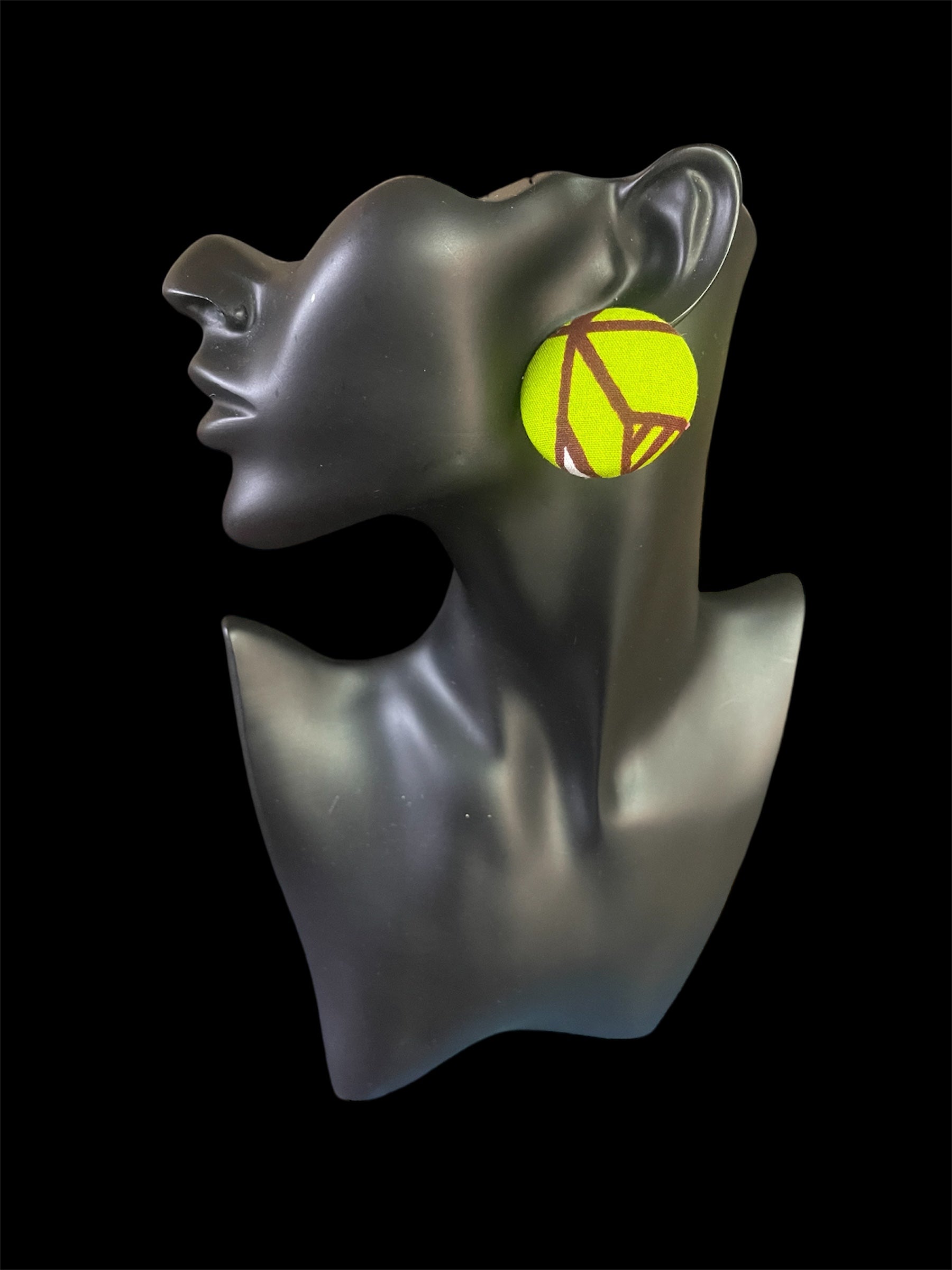 Kustom Button Earrings