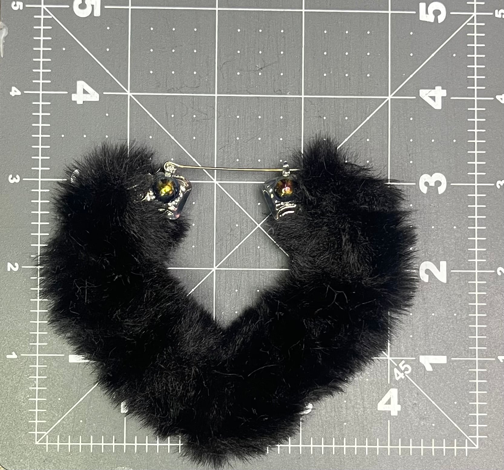 Kustom Faux Fur Set-Black