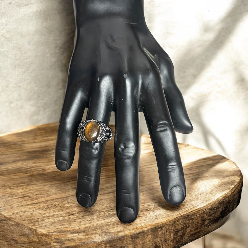 Tigers Eye Men's Fashion Ring