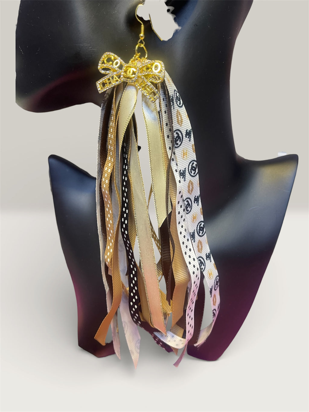 Kustom Ribbon Tassel Earrings