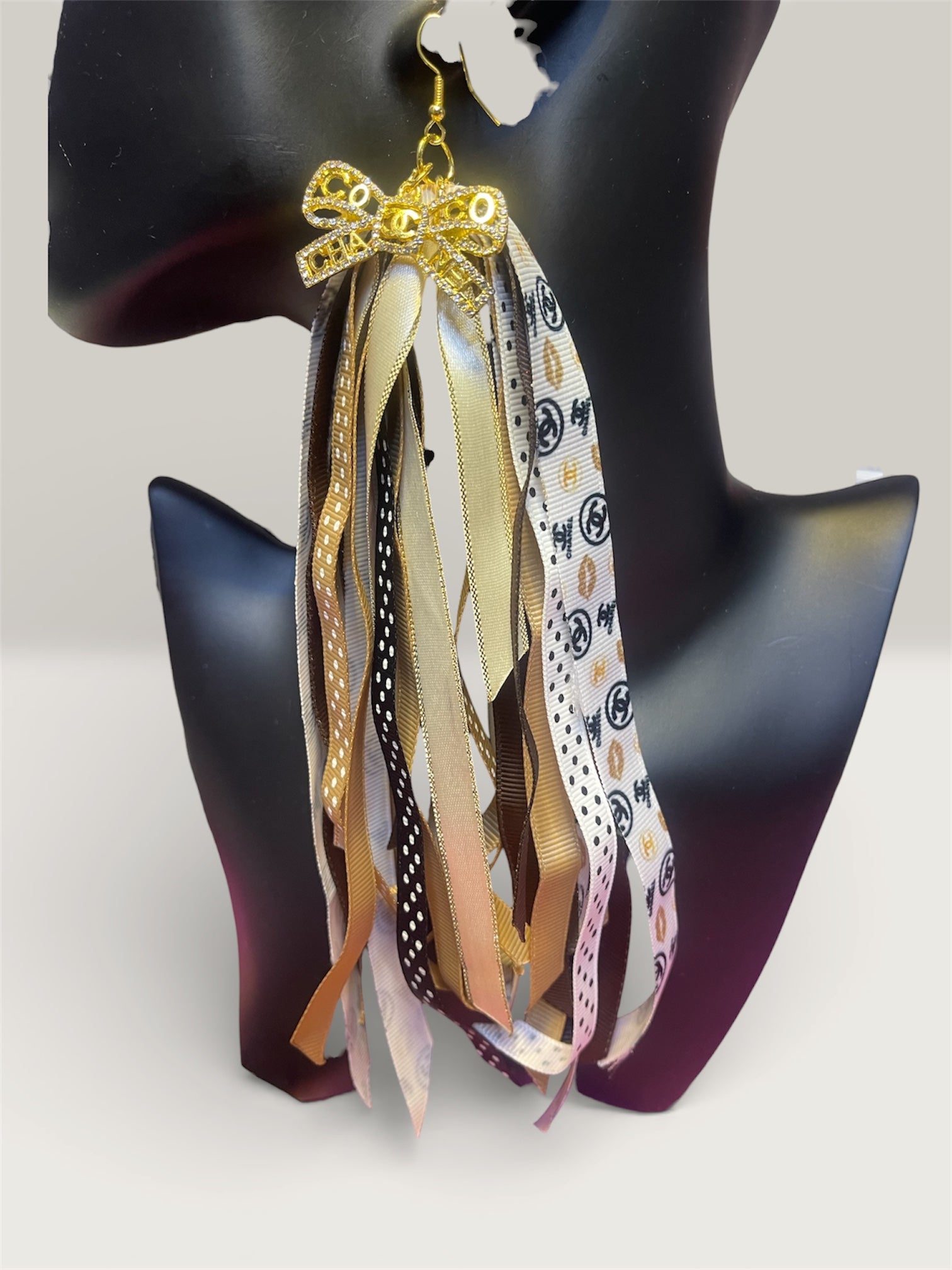 Kustom Ribbon Tassel Earrings