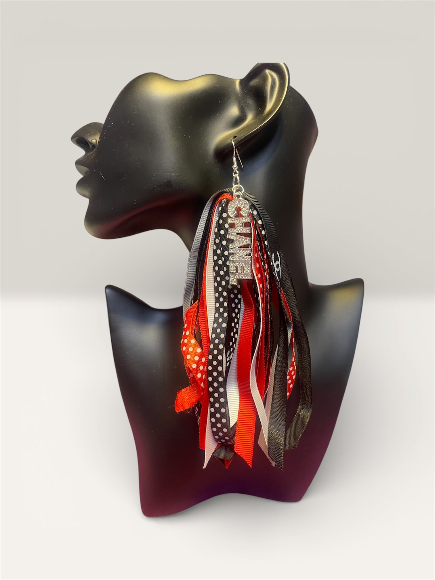 Kustom Ribbon Tassel Earrings