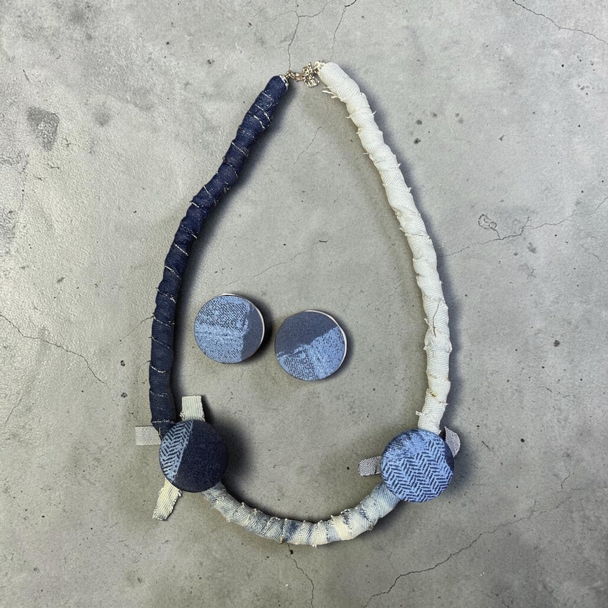 WIS All Things Denim Necklace Set