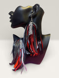 Kustom Ribbon Tassel Earrings