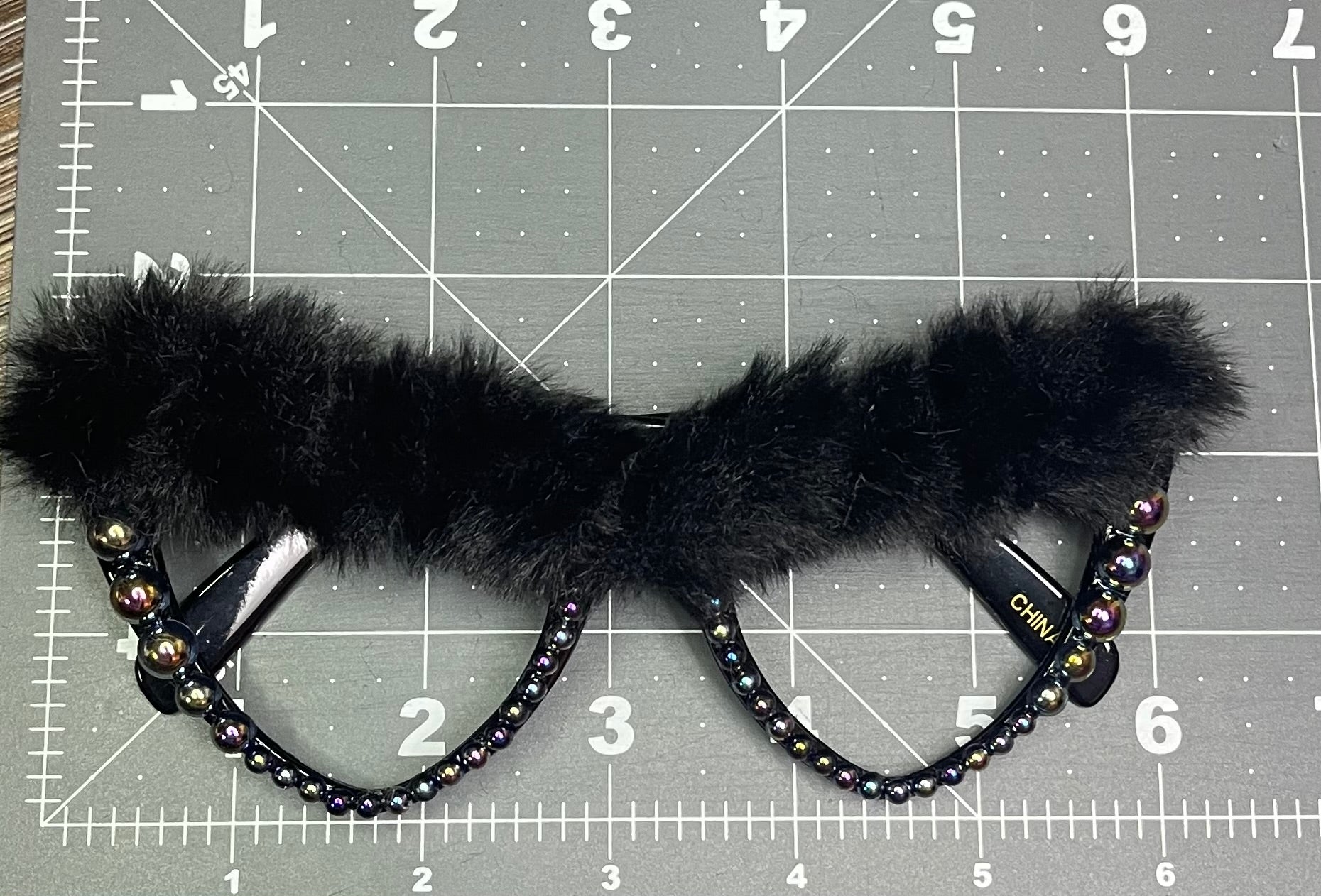 Kustom Faux Fur Set-Black