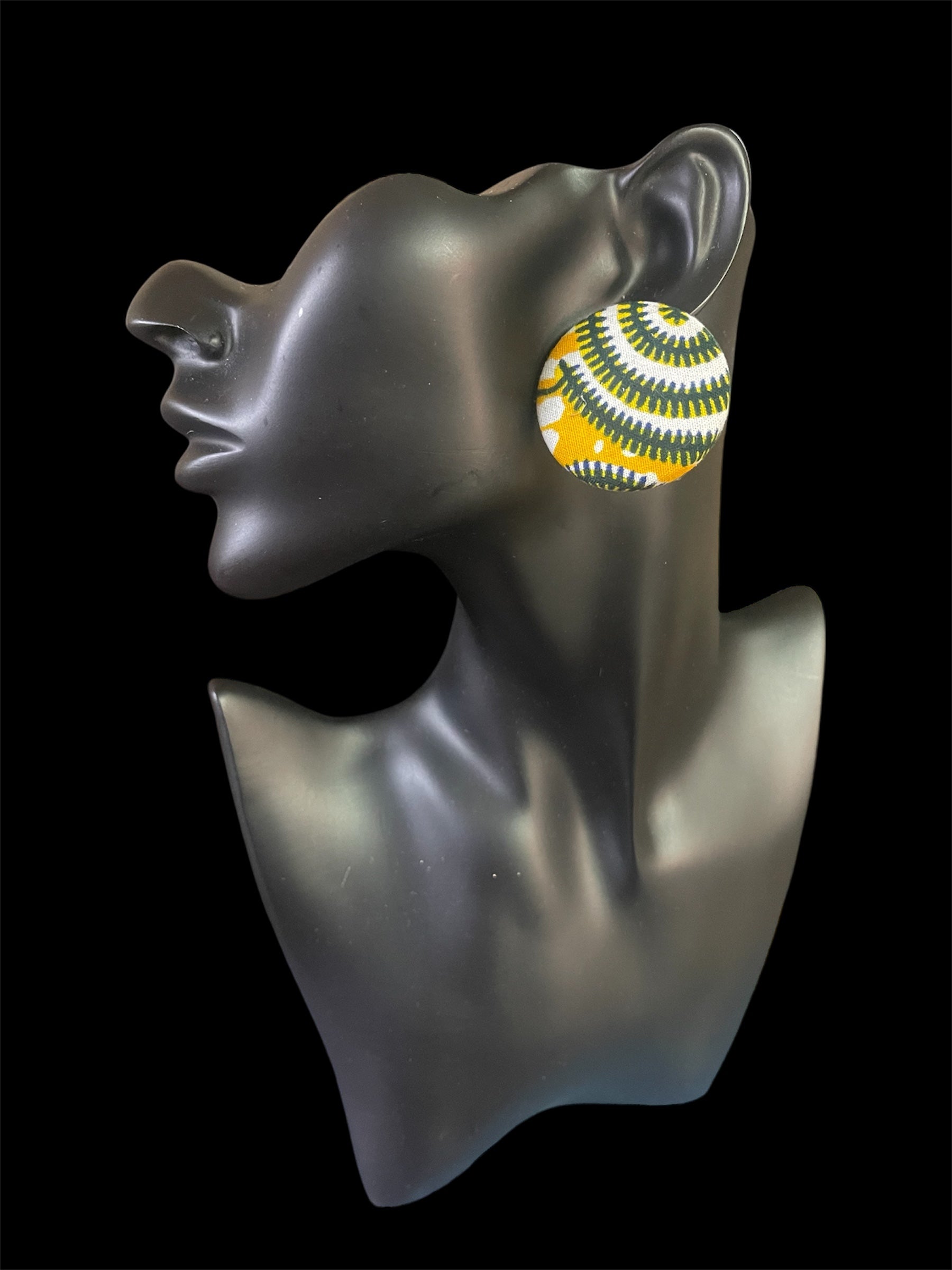 Kustom Button Earrings