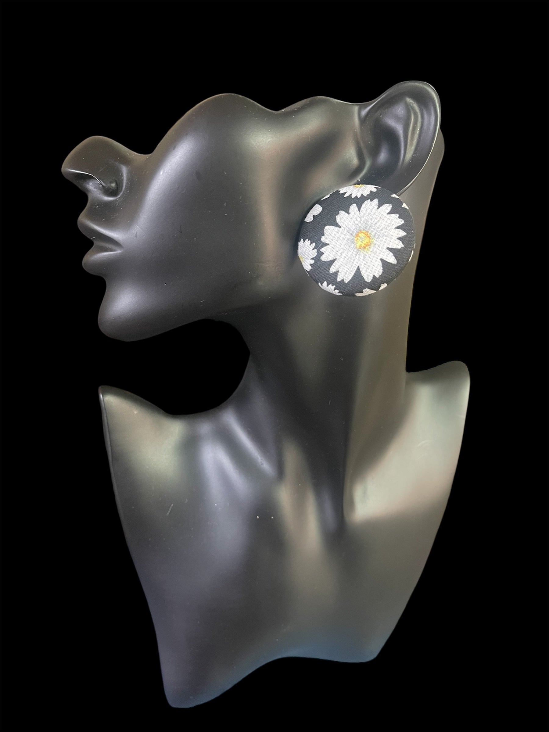 Kustom Button Earrings