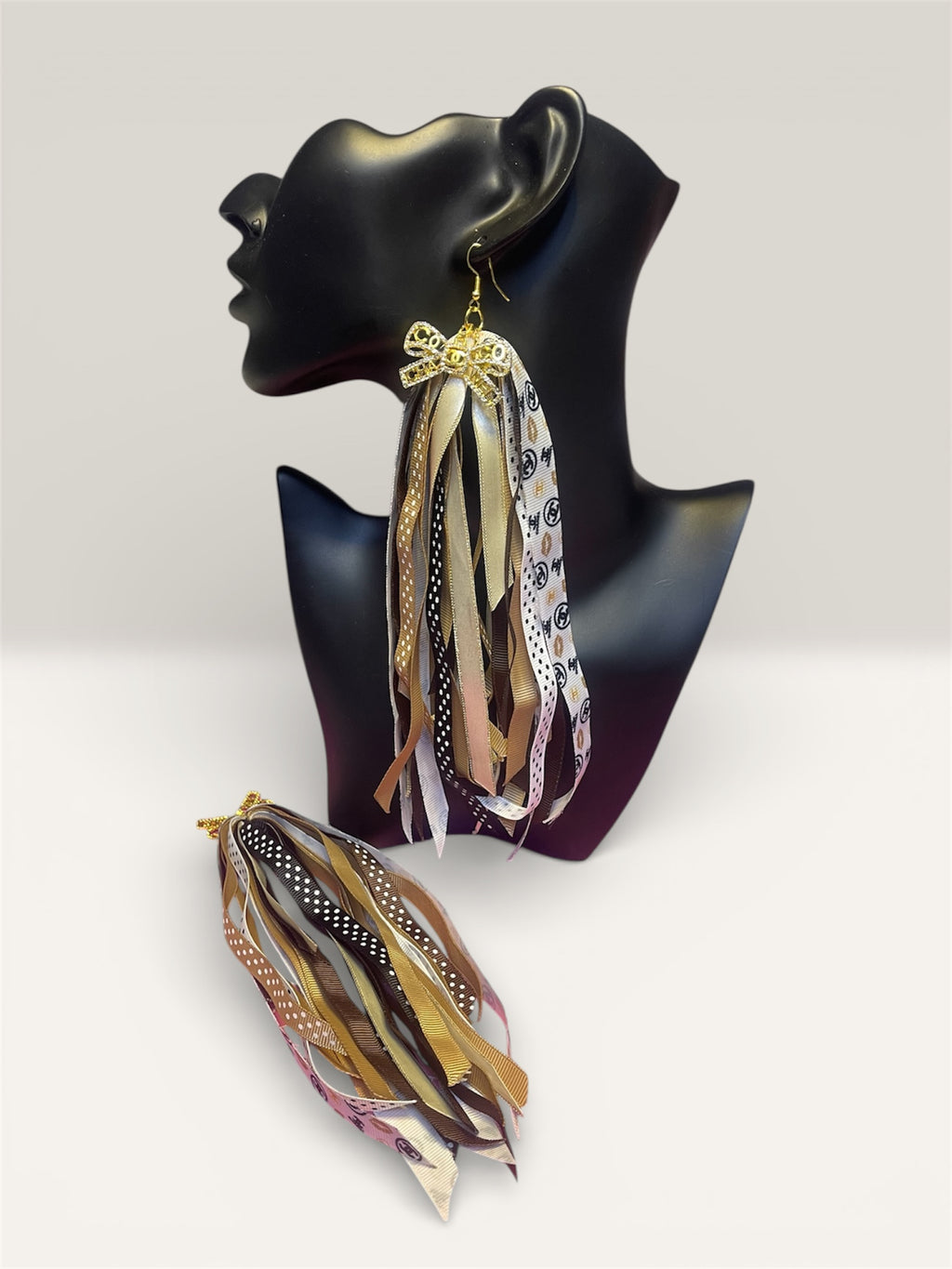 Kustom Ribbon Tassel Earrings