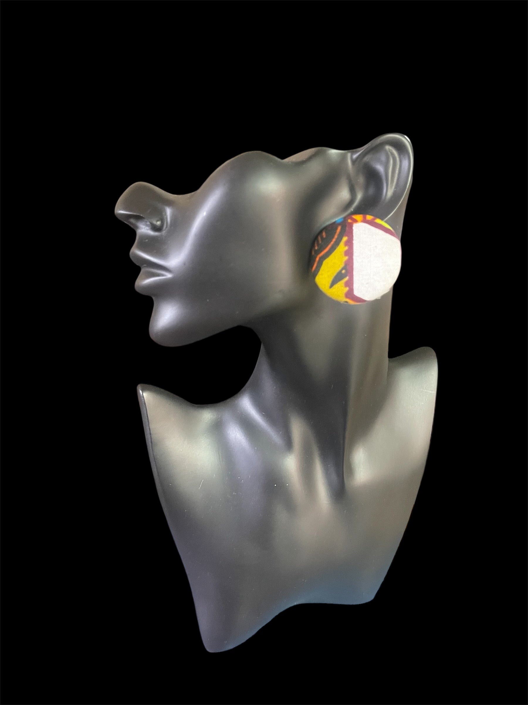 Kustom Button Earrings