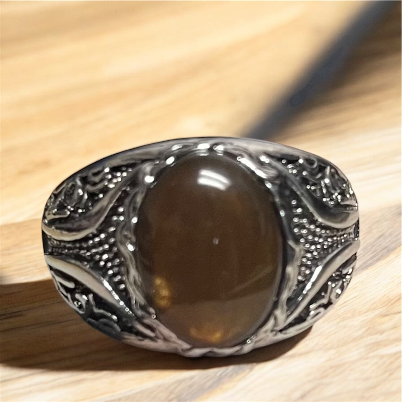 Tigers Eye Men's Fashion Ring