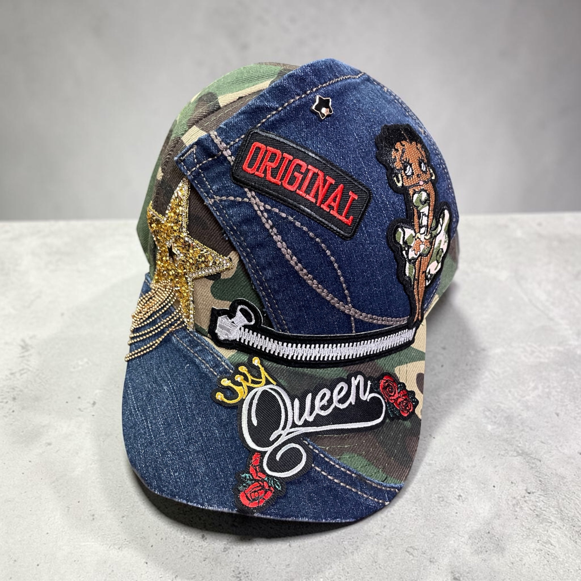Camo Denim Betty Kustom Hat