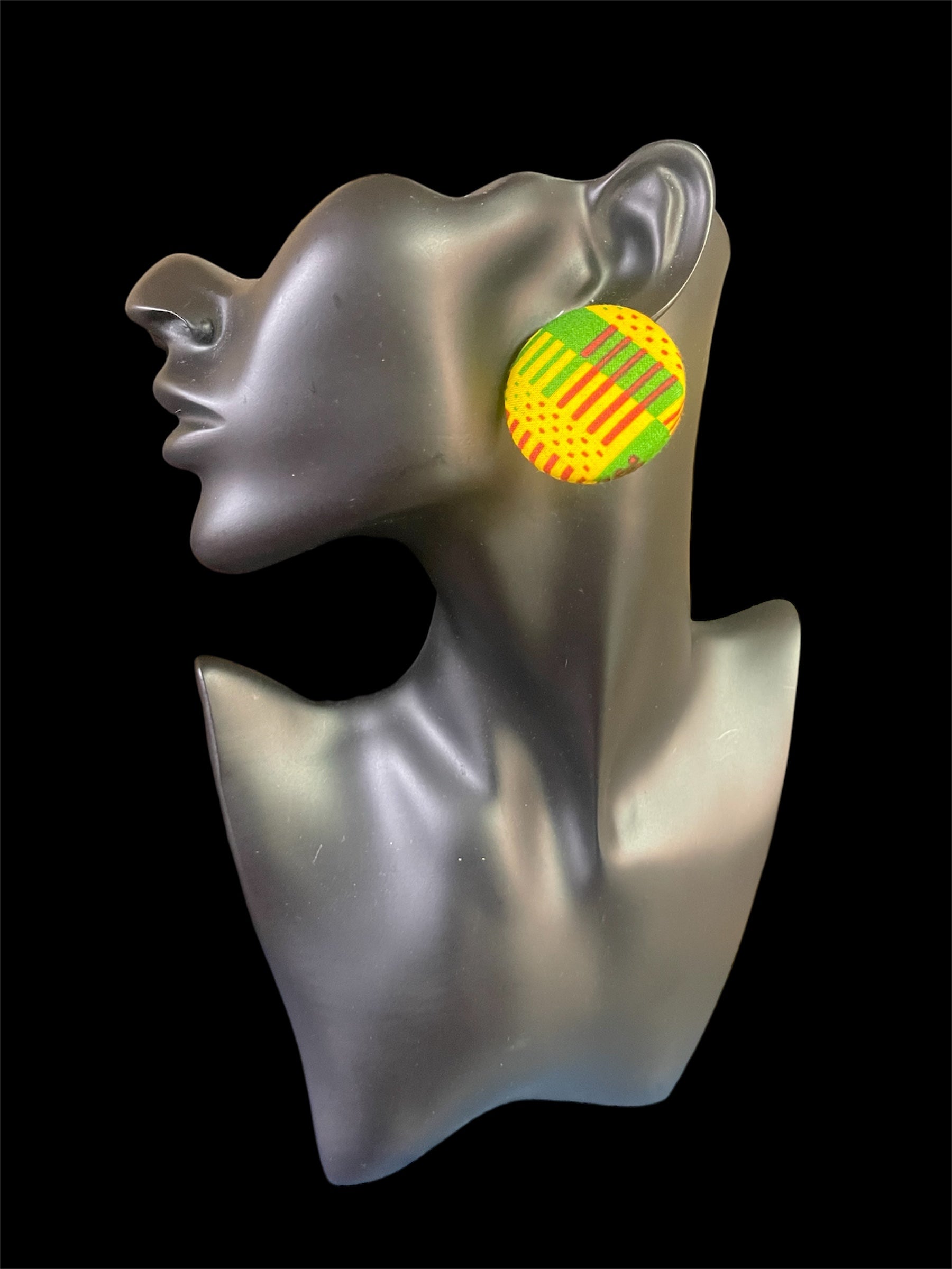 Kustom Button Earrings