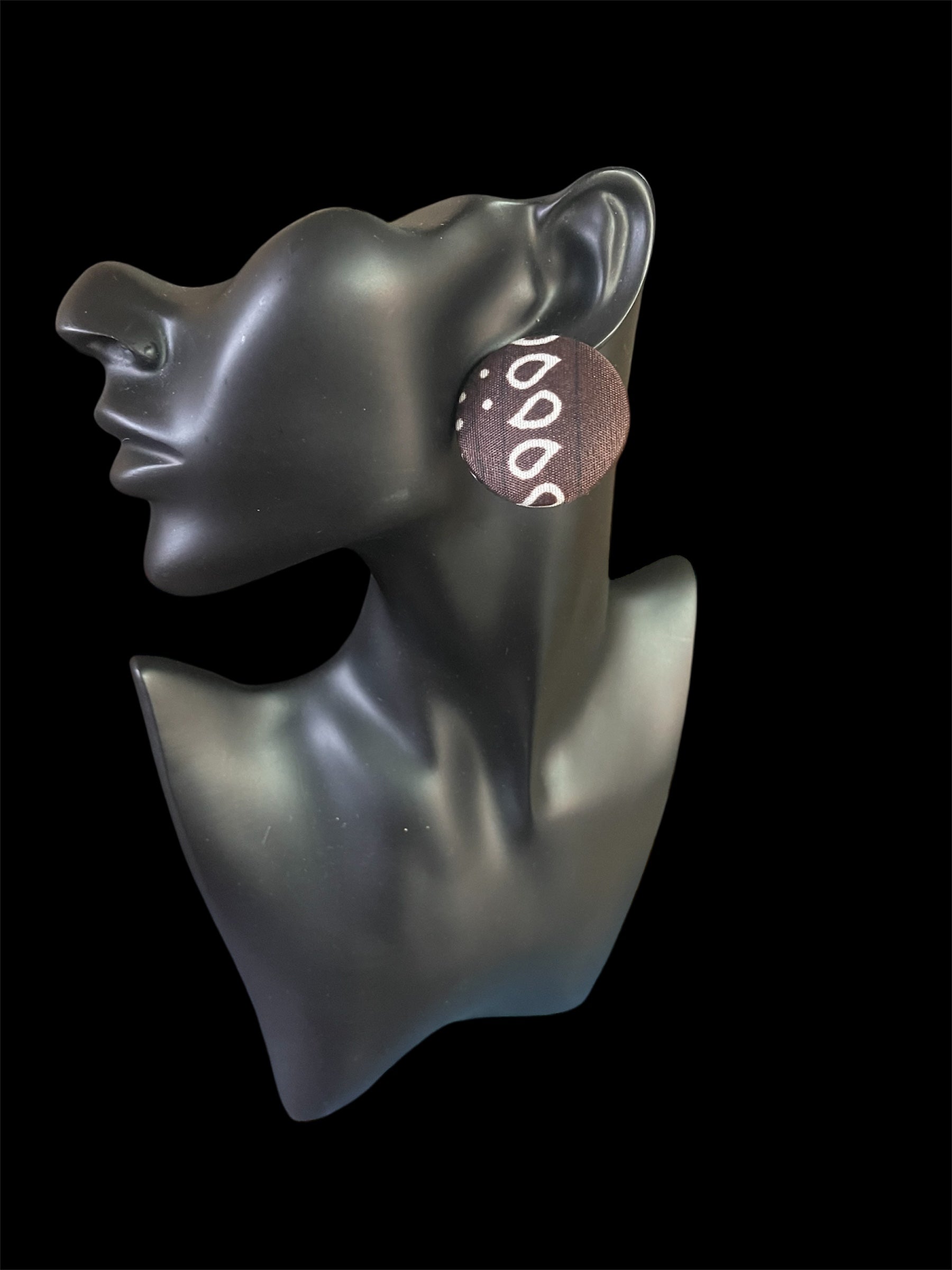 Kustom Button Earrings