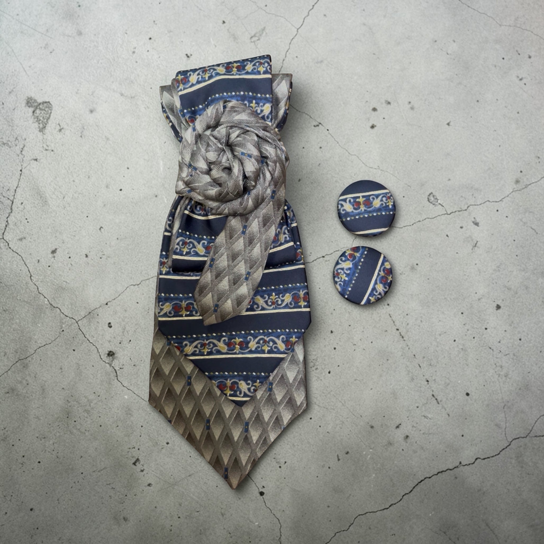 Double Val Tie and Earring Sets