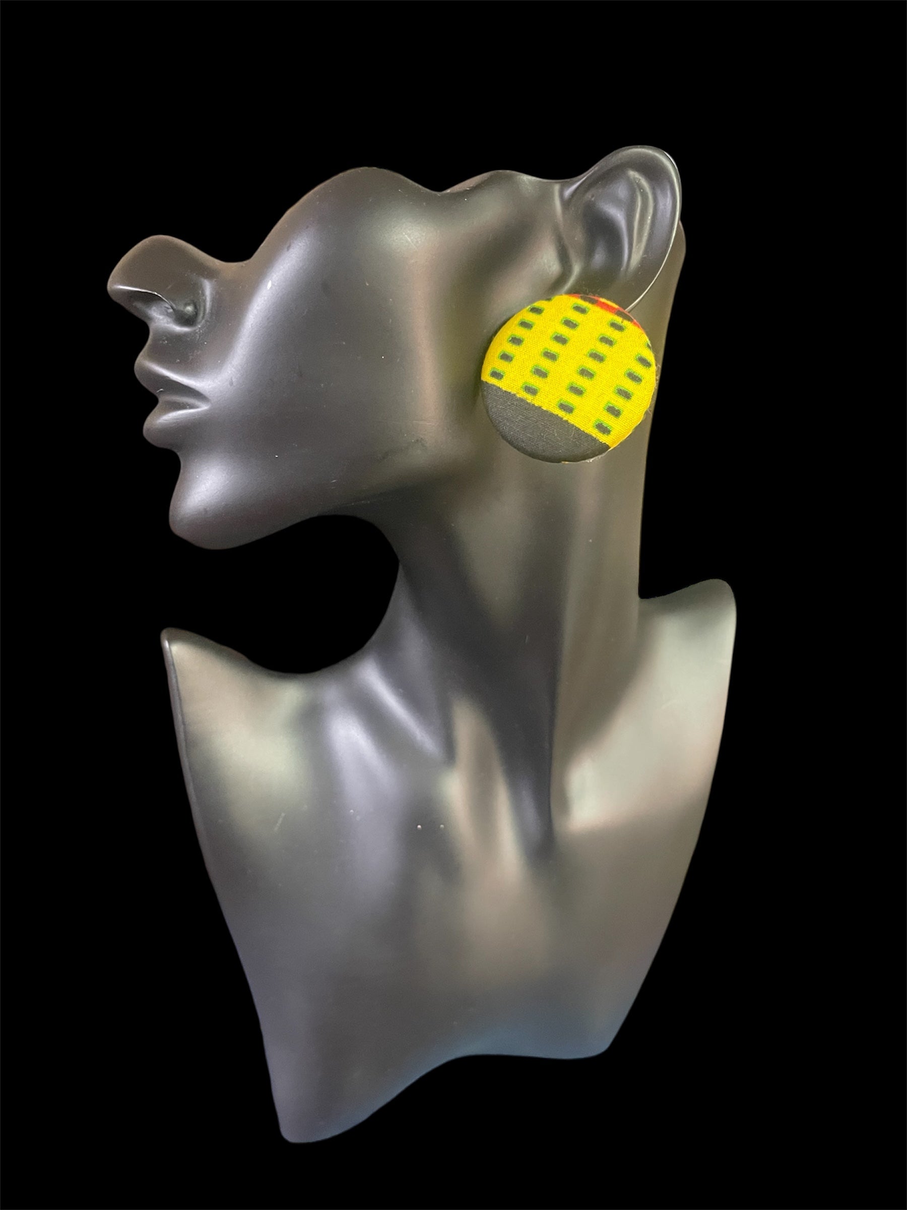 Kustom Button Earrings