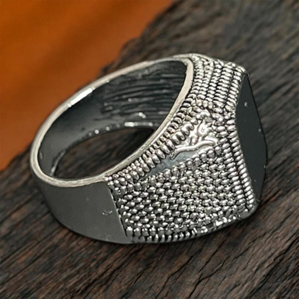 Black Stone Men's Fashion Ring