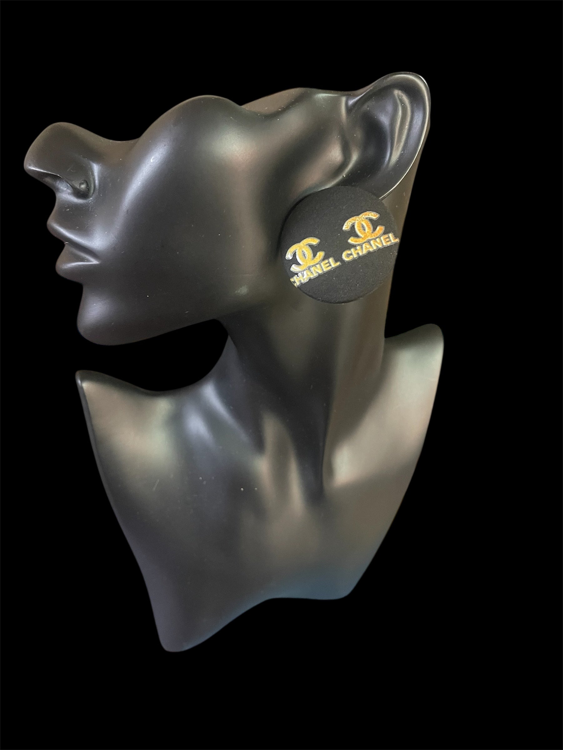 Kustom Button Earrings