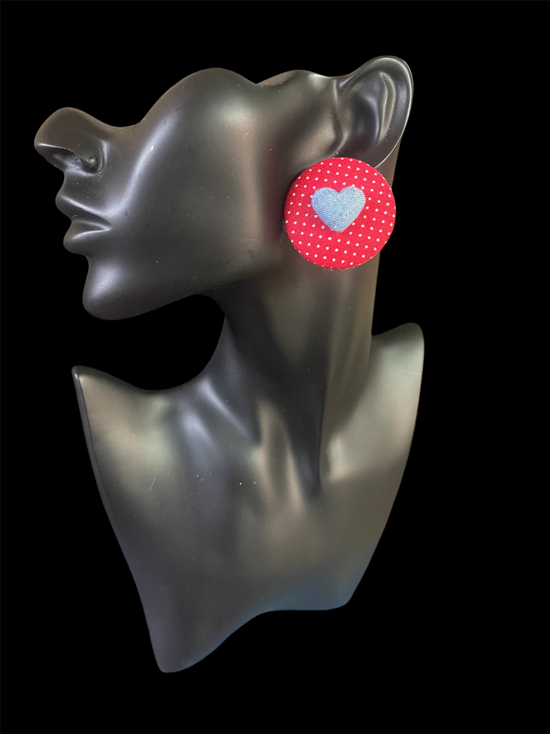 Kustom Button Earrings