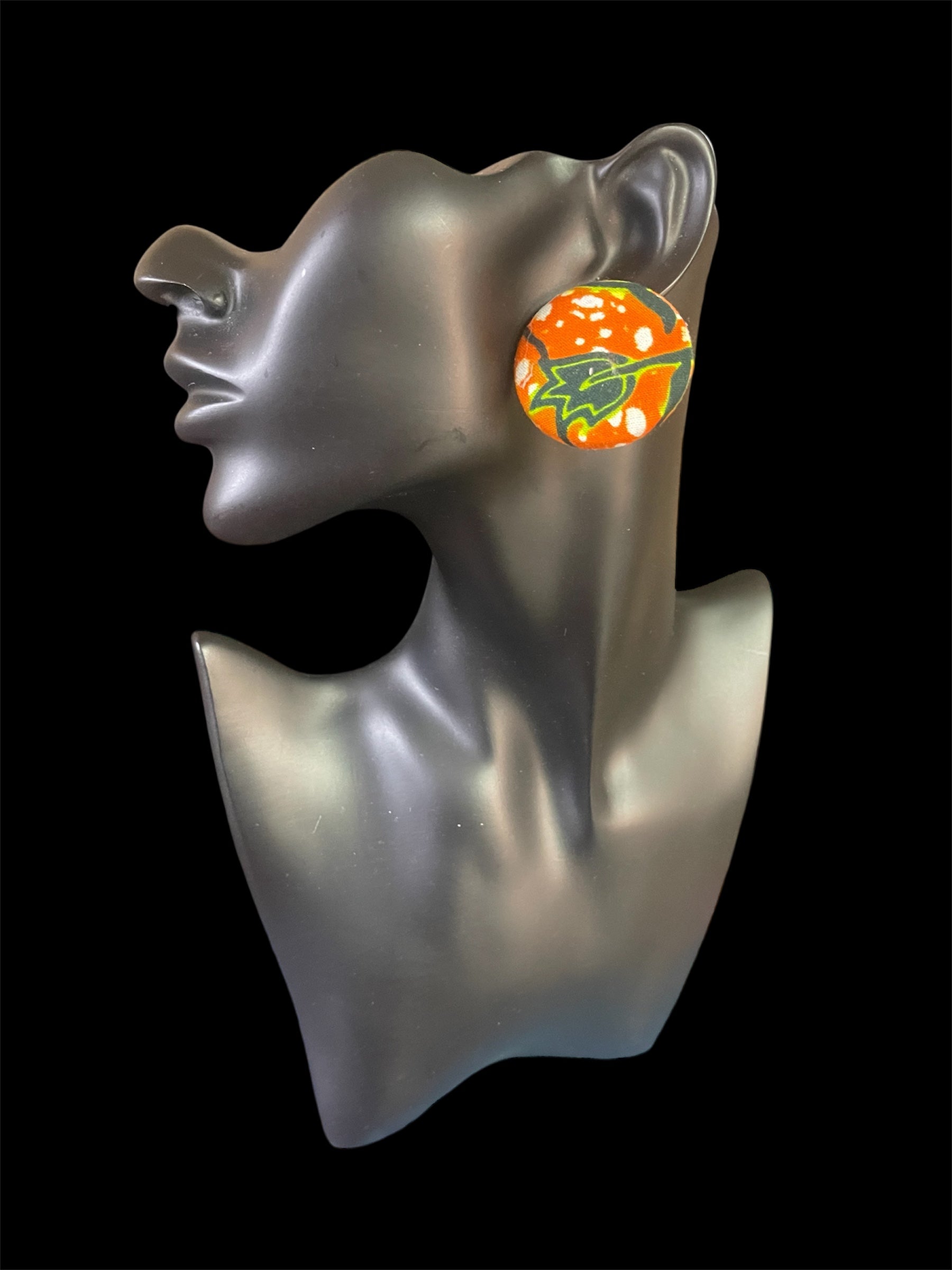 Kustom Button Earrings