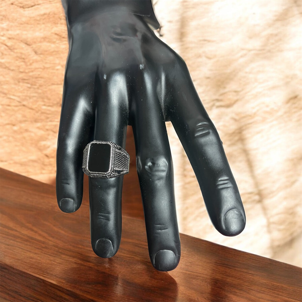 Black Stone Men's Fashion Ring