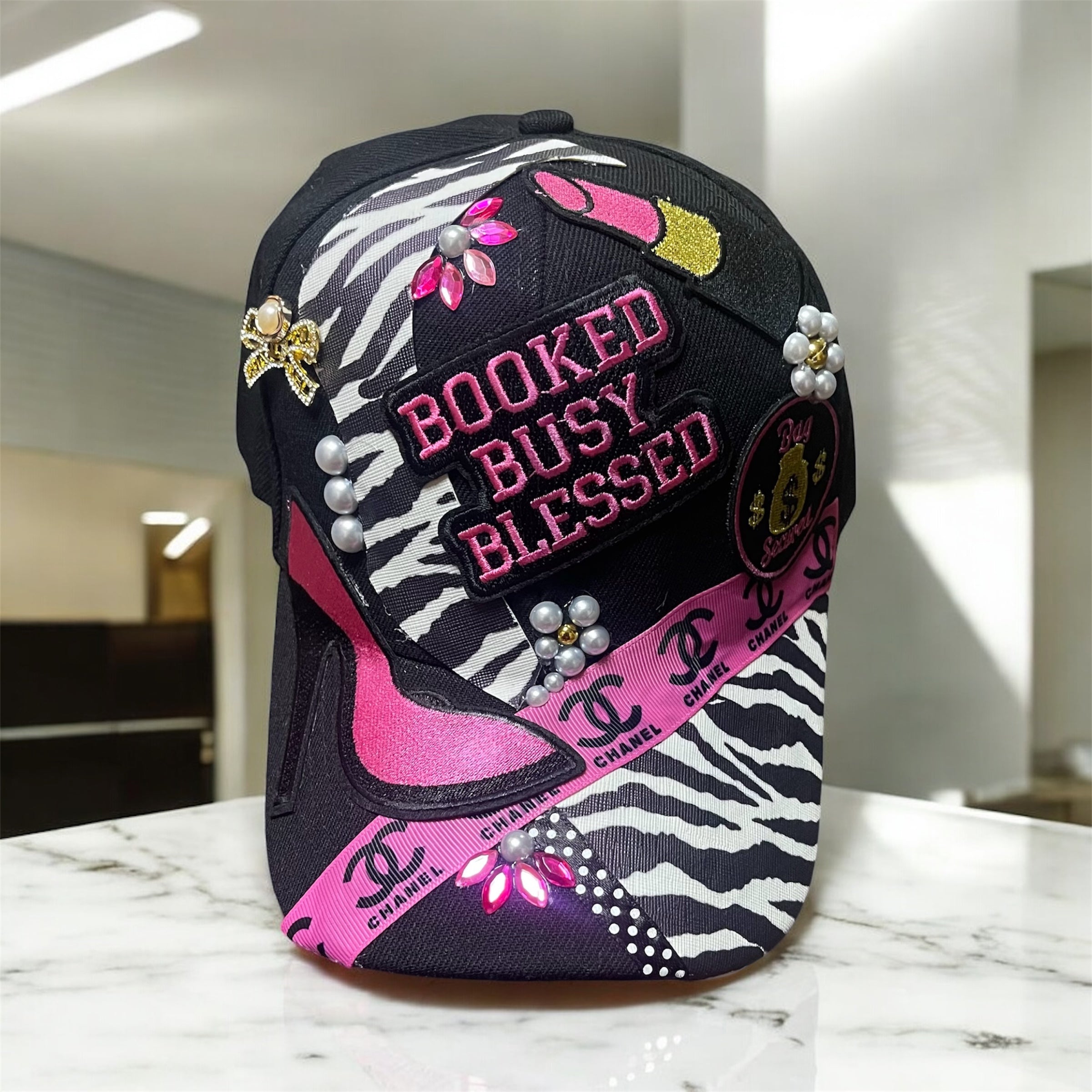 Kustom Hat-Booked Busy Blessed