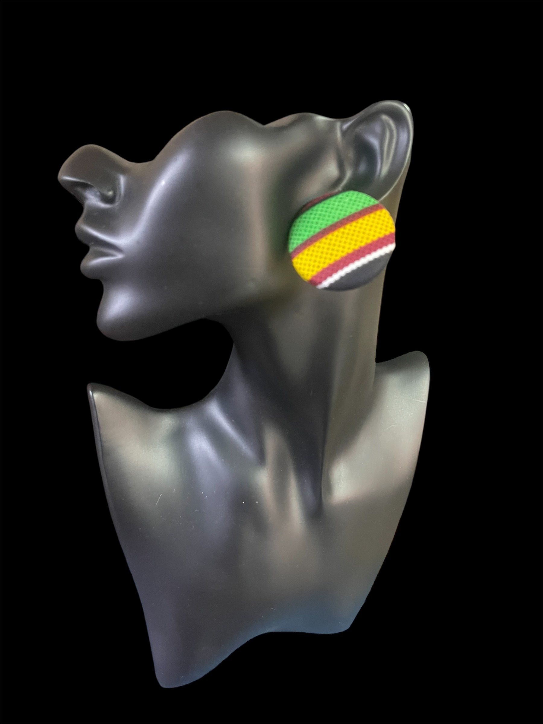 Kustom Button Earrings