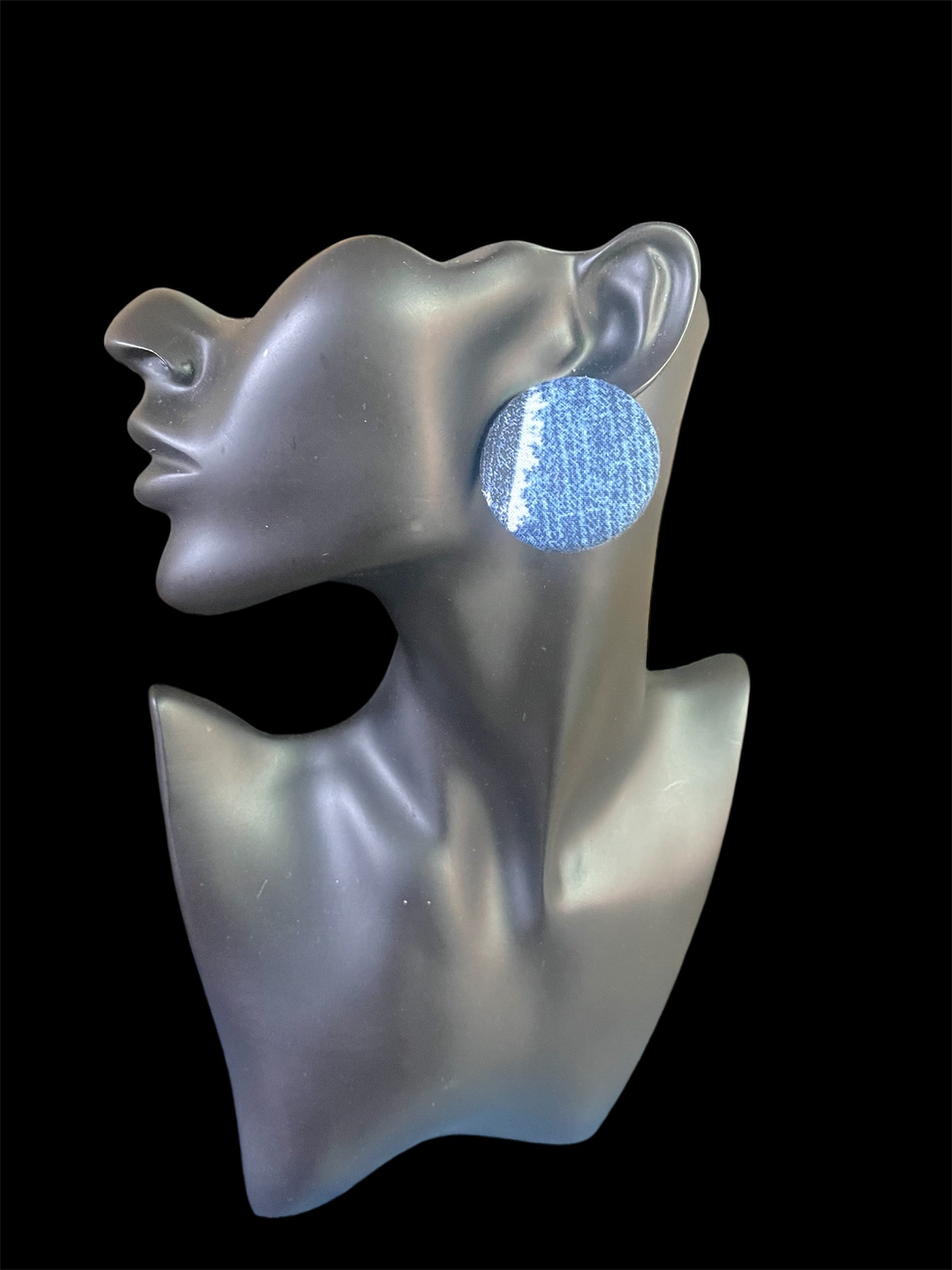 Kustom Button Earrings