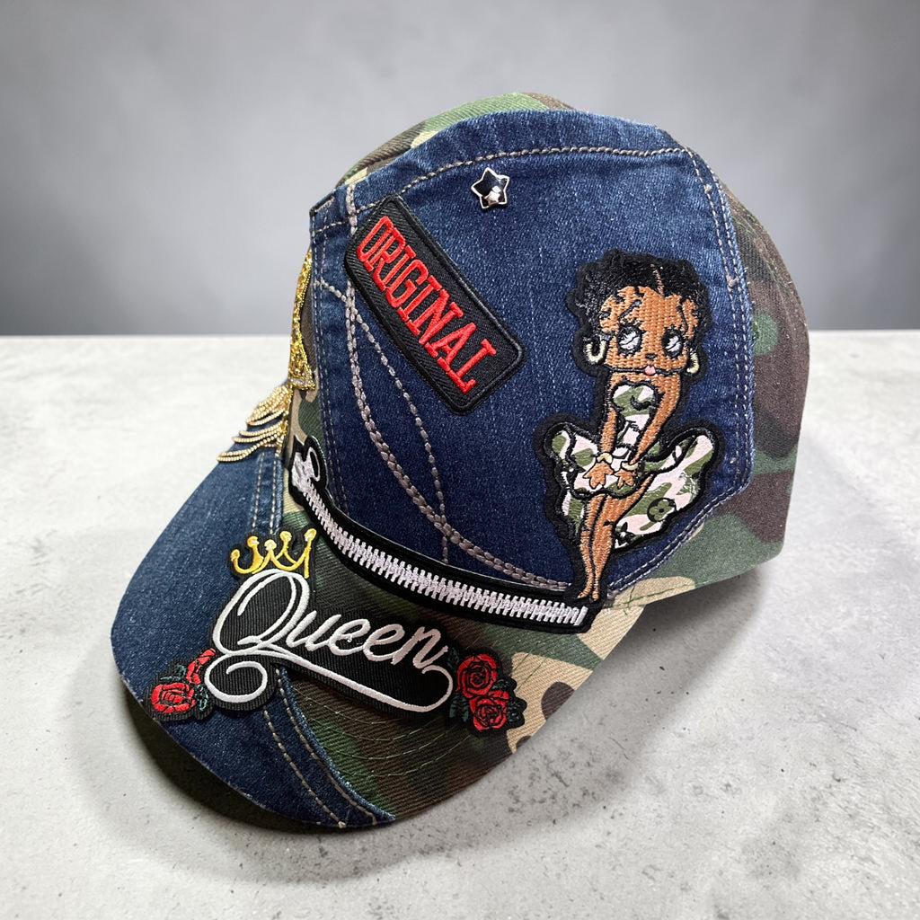 Camo Denim Betty Kustom Hat