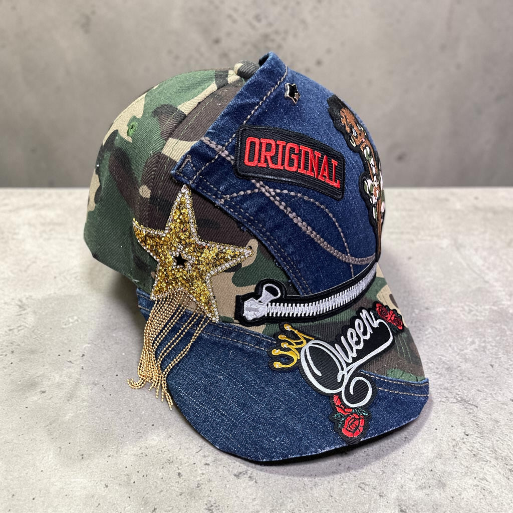 Camo Denim Betty Kustom Hat