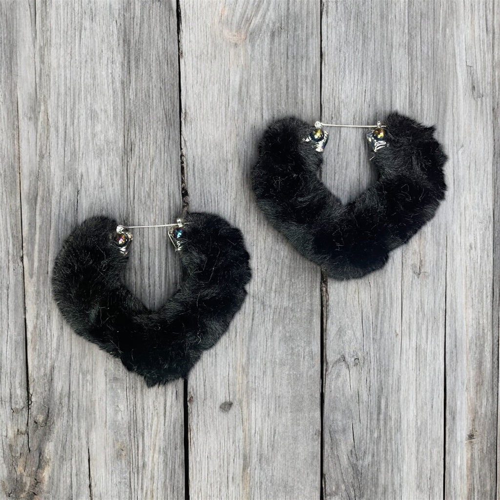 Kustom Faux Fur Set-Black