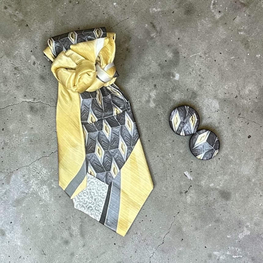 Double Val Tie and Earring Sets