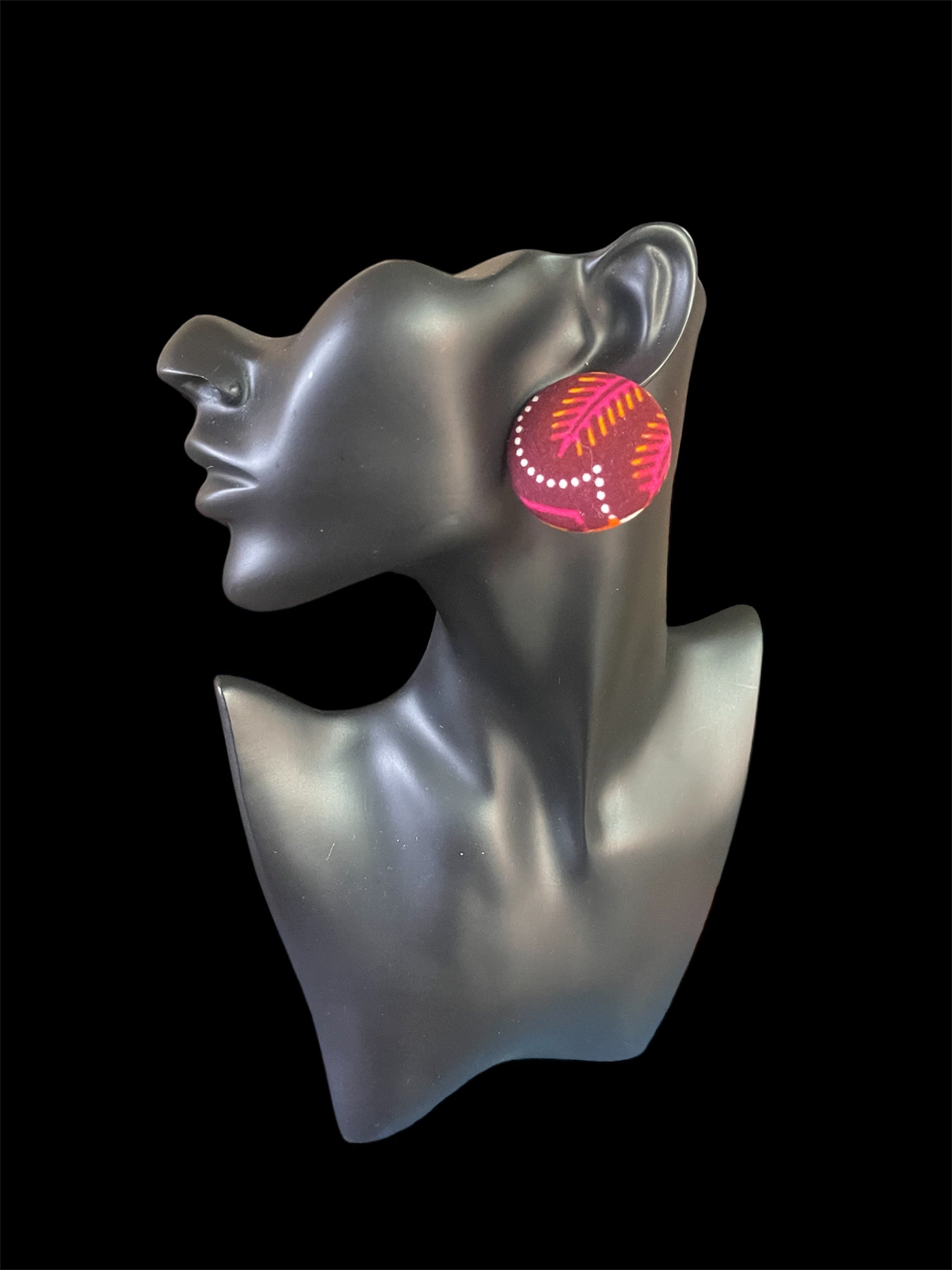 Kustom Button Earrings