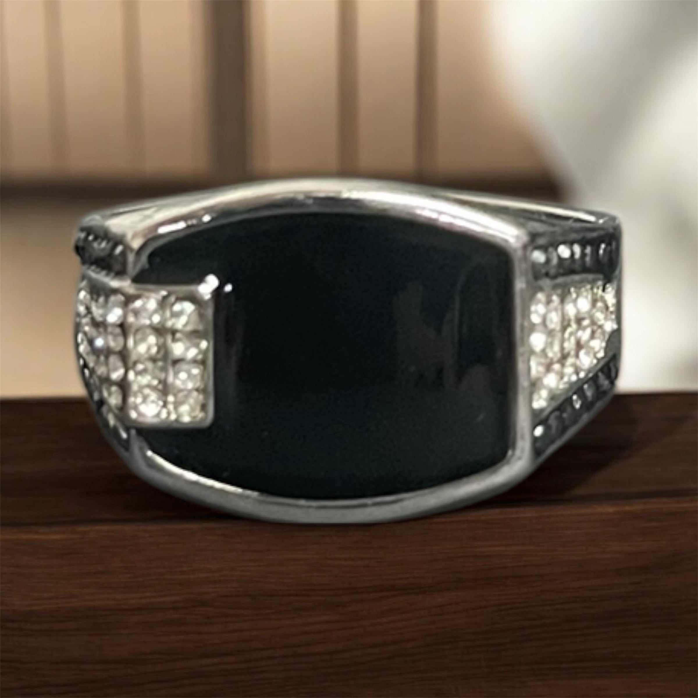 Black Stone Men's Fashion Ring