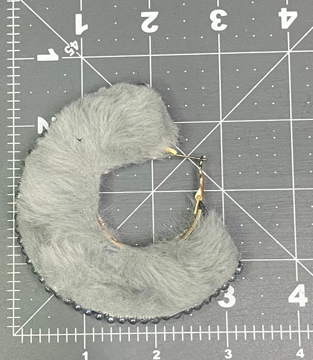 Kustom Faux Fur Set-Grey