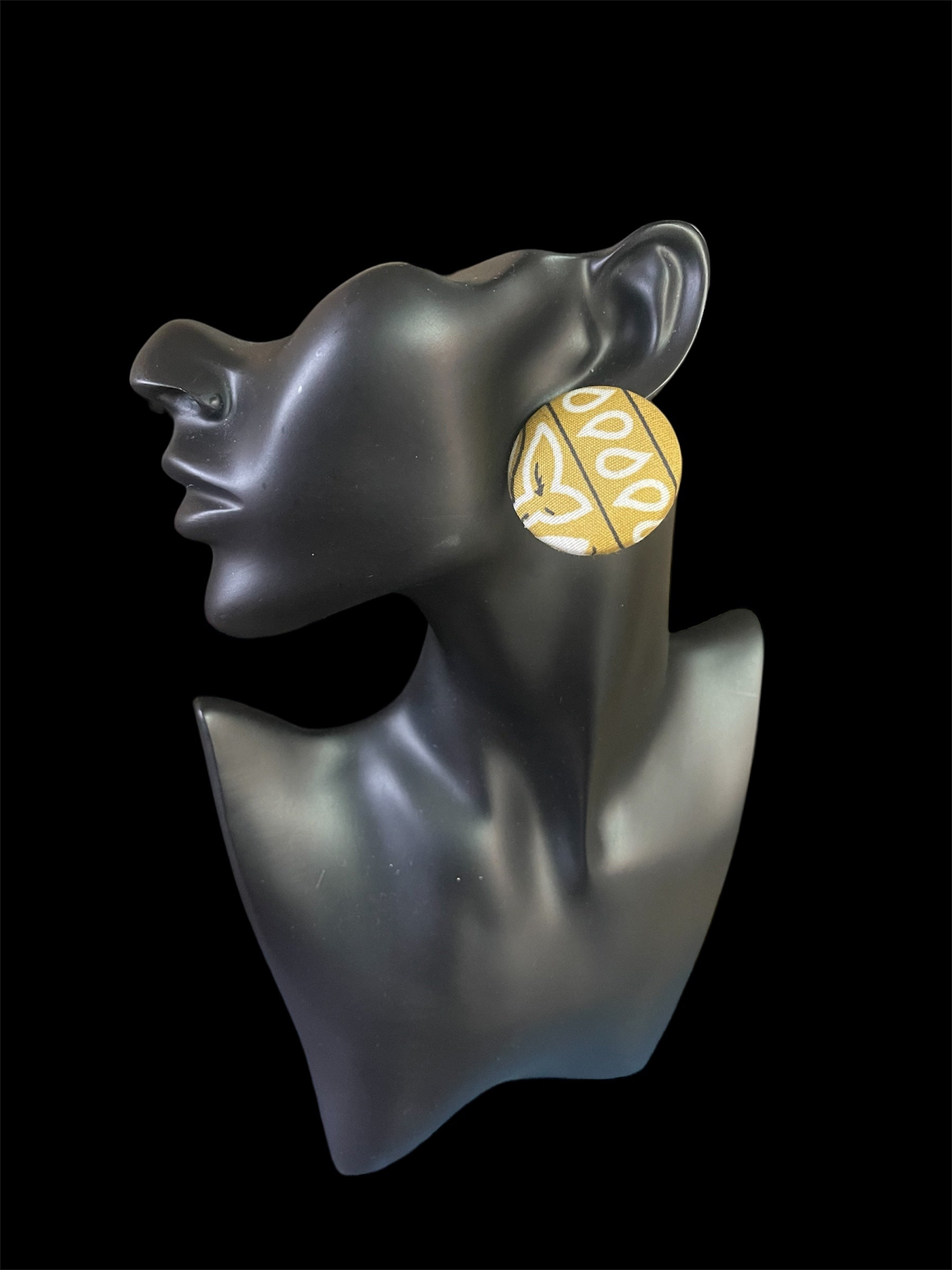 Kustom Button Earrings