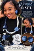 WIS All Things Denim Necklace Set