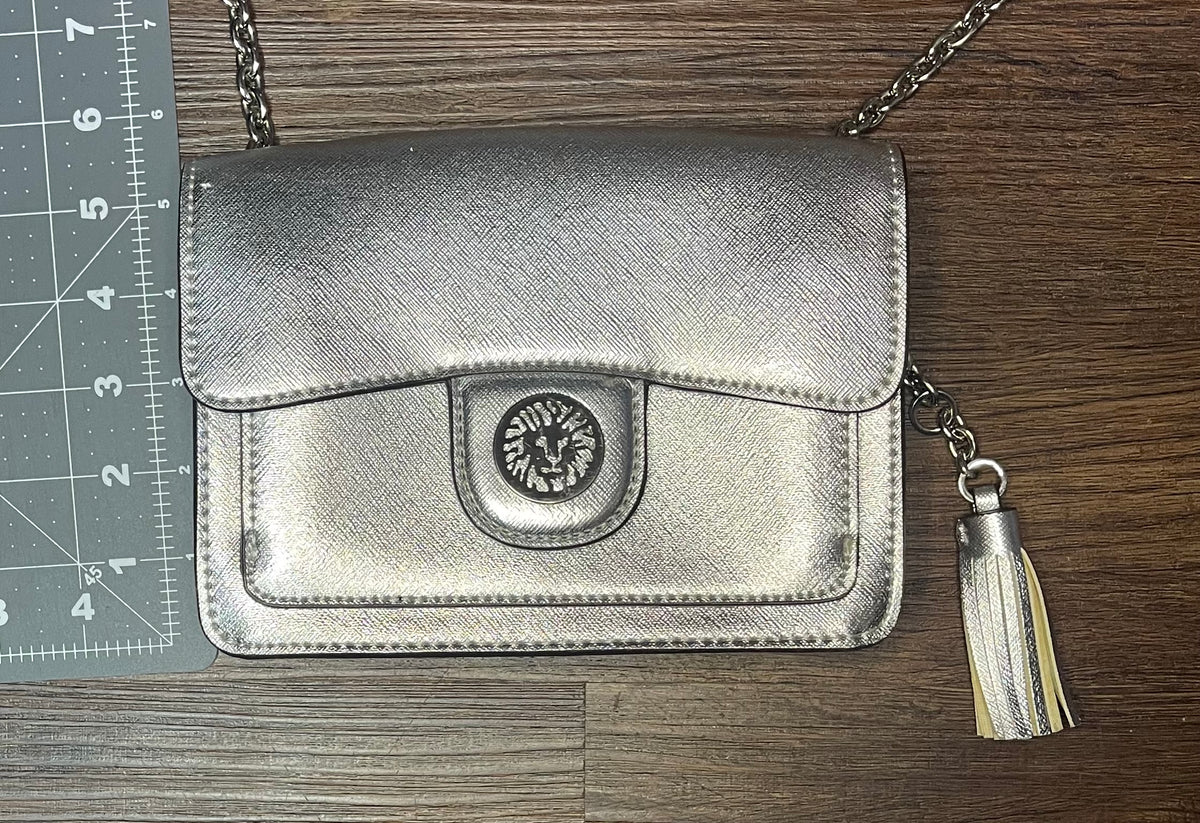 Silver Metallic crossbody bag