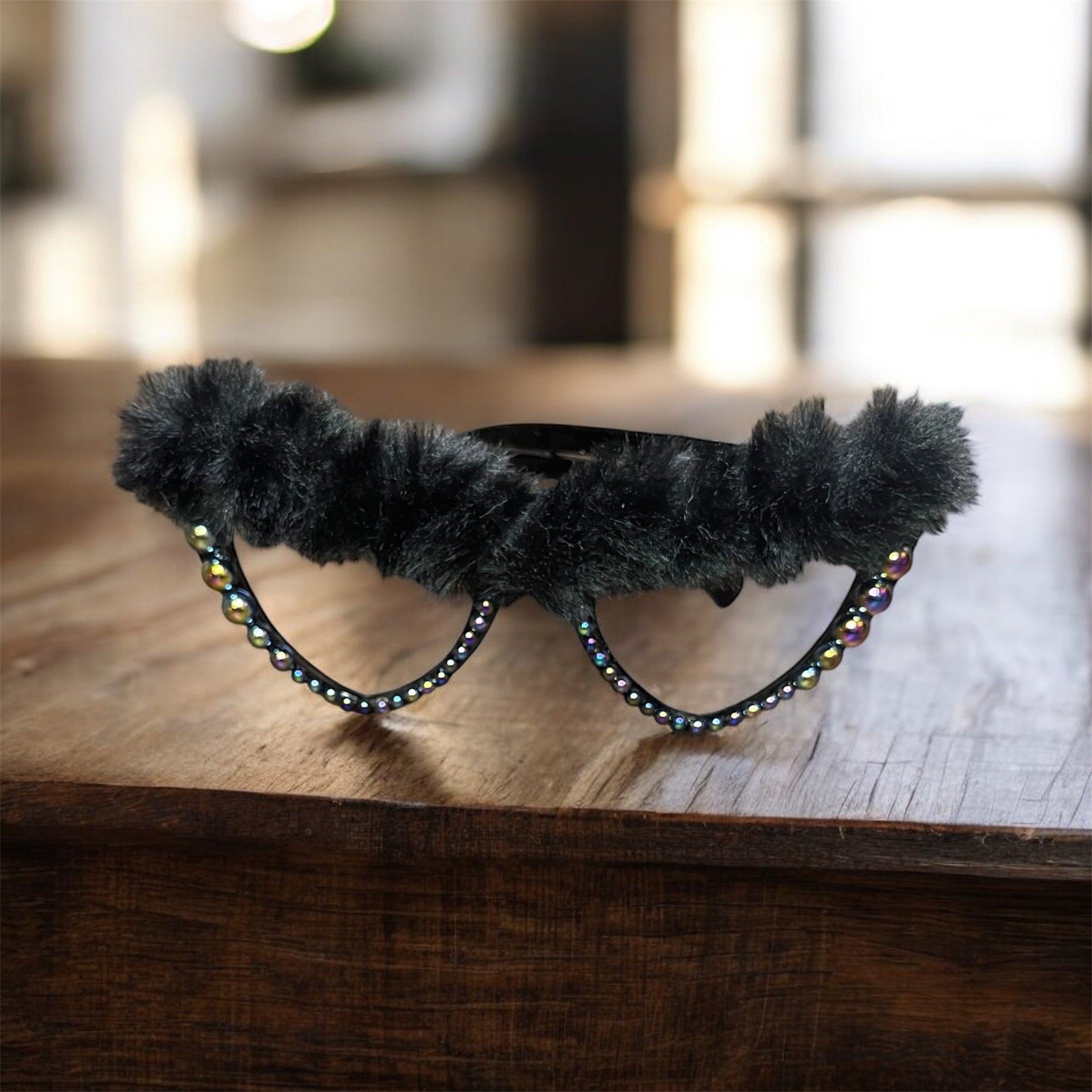 Kustom Faux Fur Set-Black