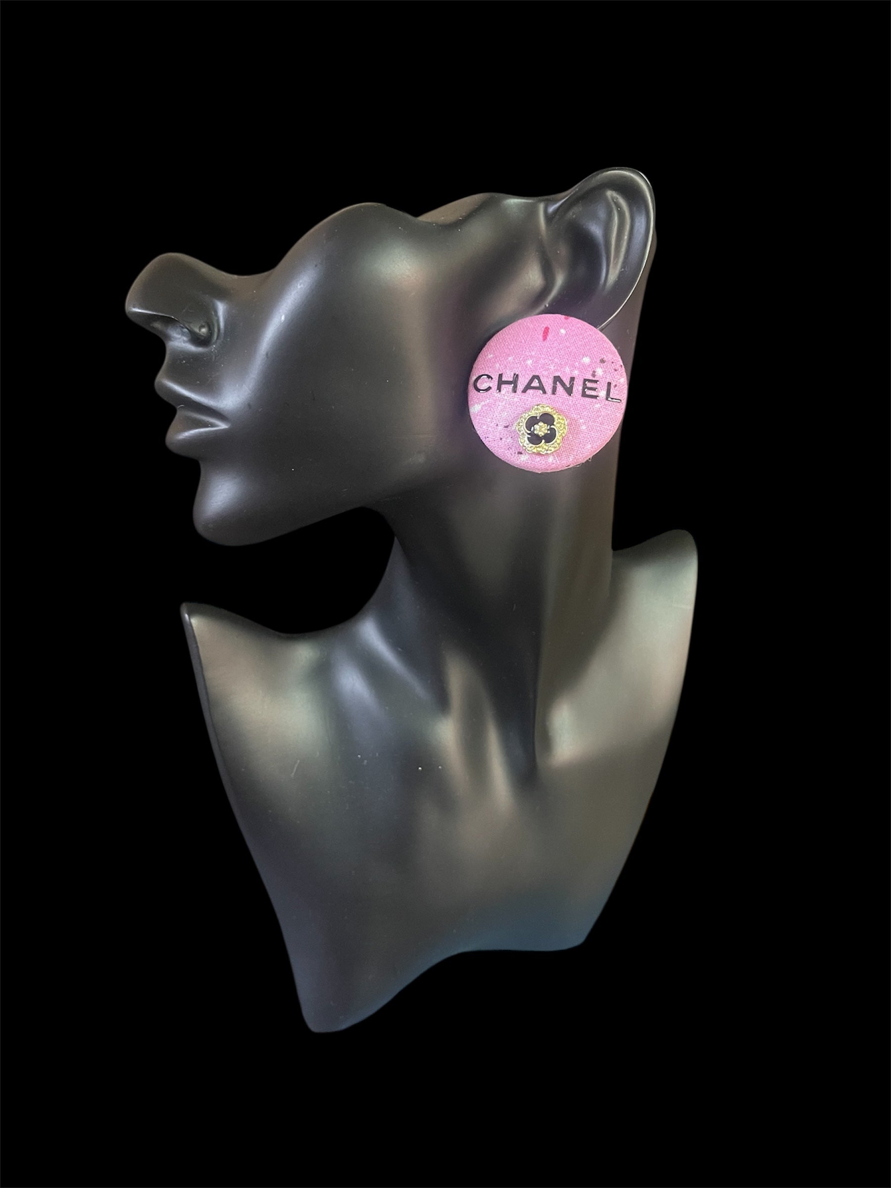 Kustom Button Earrings