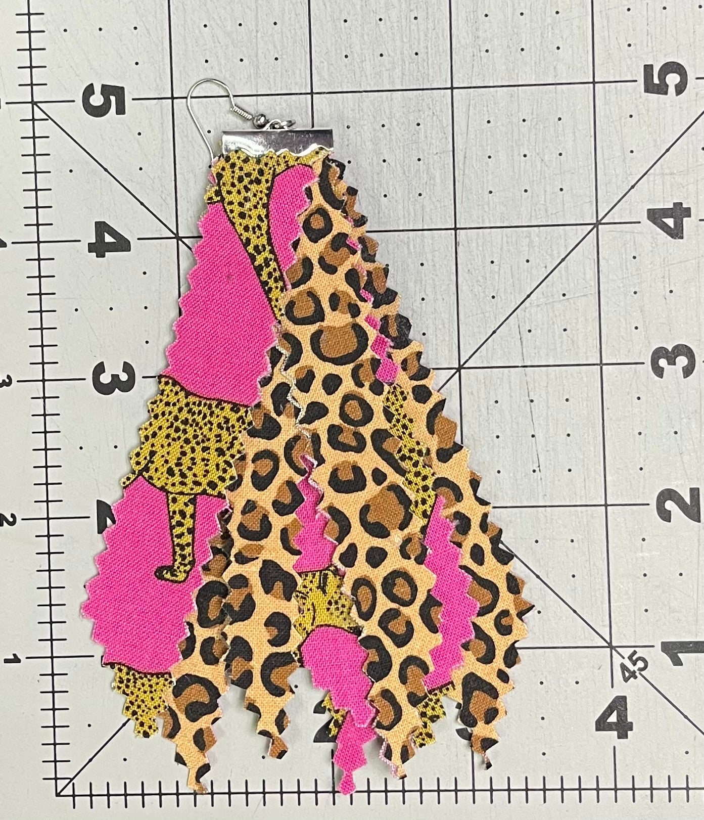 Signature Mixed Print Tassel Earrings