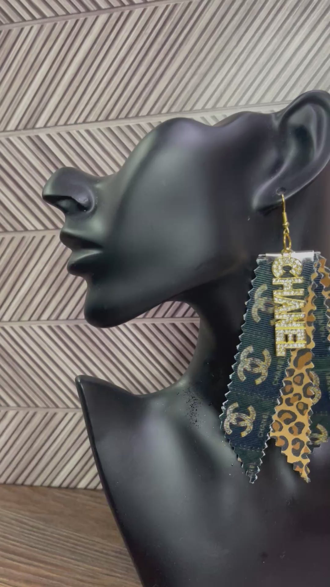 Elevated Signature Mixed Print Tassel Earrings